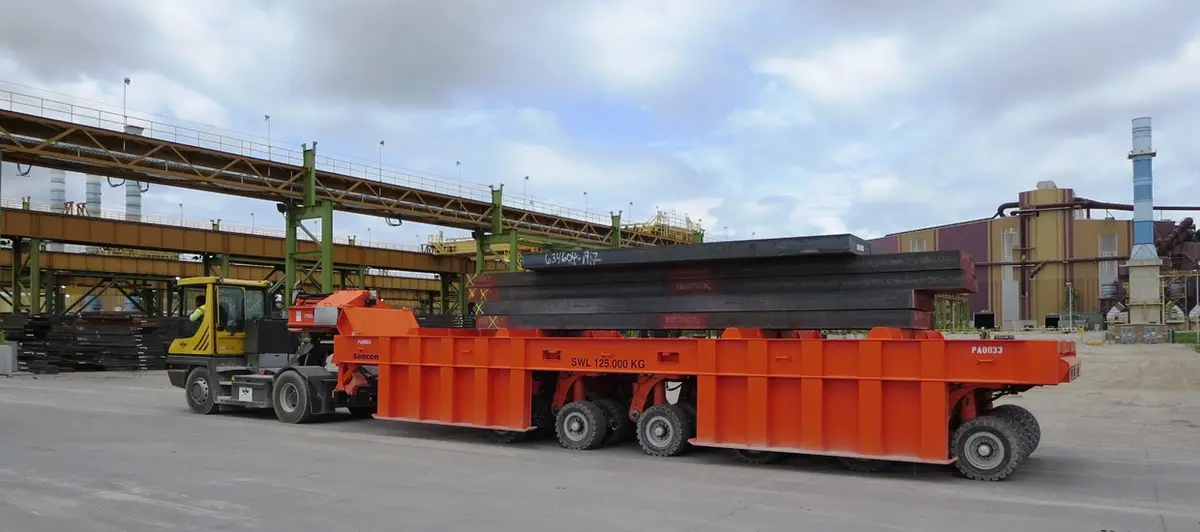 Container on Seacom terminal chassis