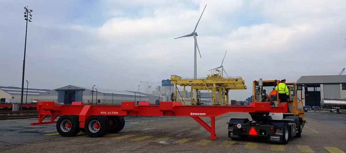 Seacom heavy-duty drawbar trailer
